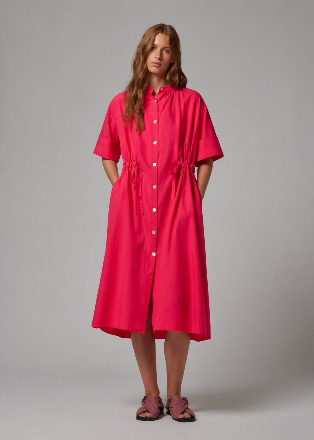 knee length dresses for ladies Paul Smith Women's Blue Midi Shirt Dress W2R 606D P31186 Col 47 – Izzi of  Baslow main image 0