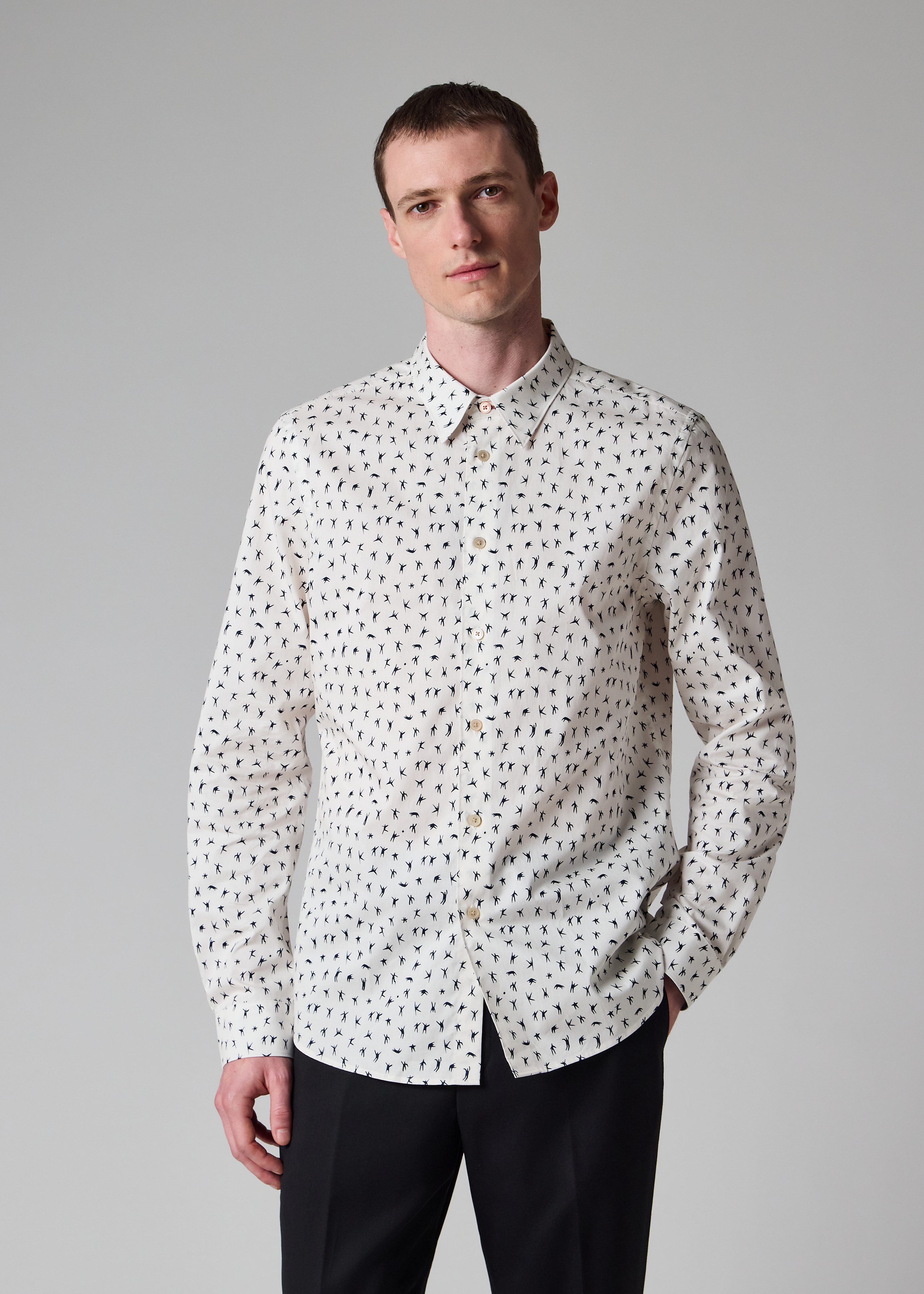 Cotton 'People' Tailored-Fit Shirt