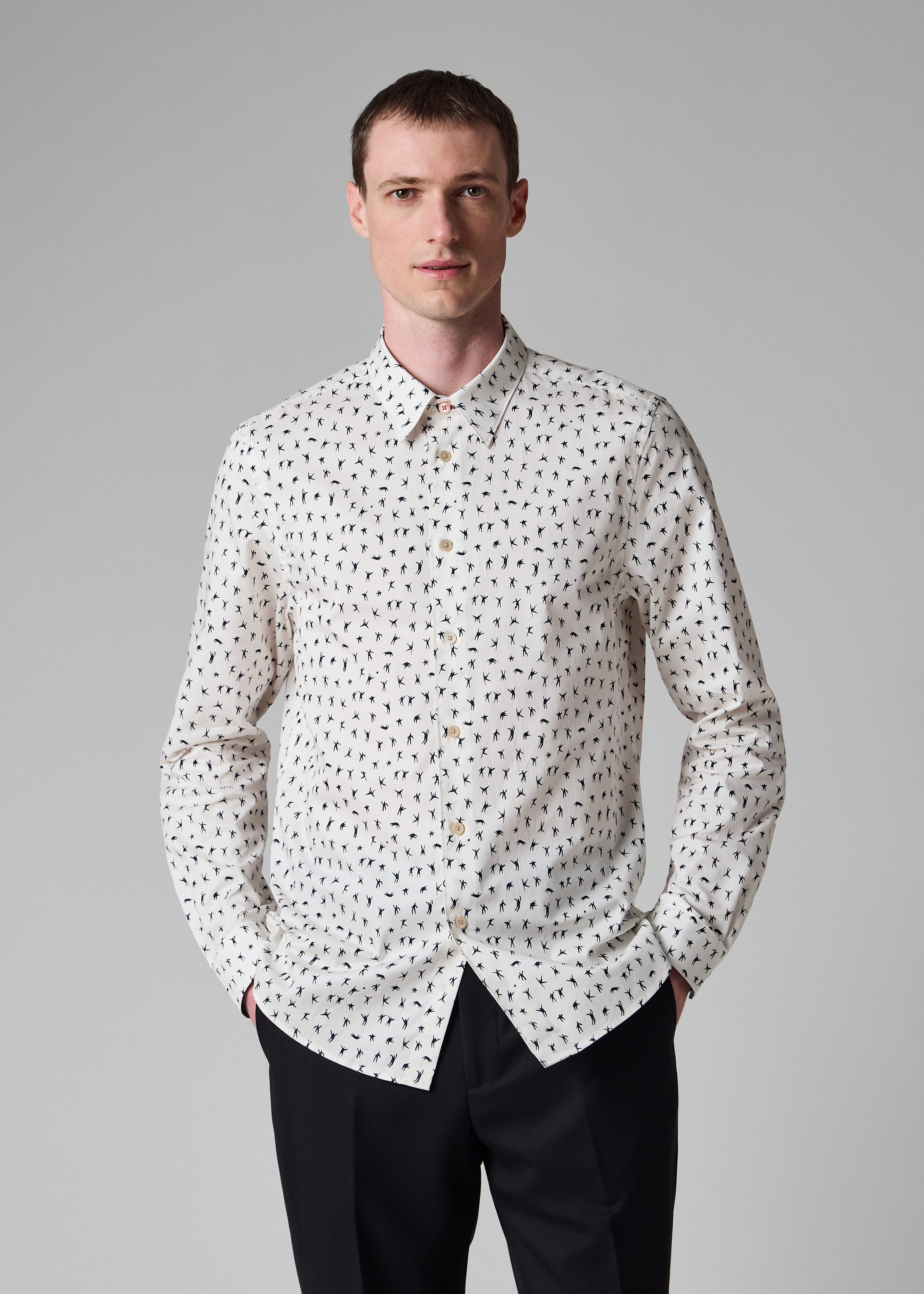 Cotton 'People' Tailored-Fit Shirt