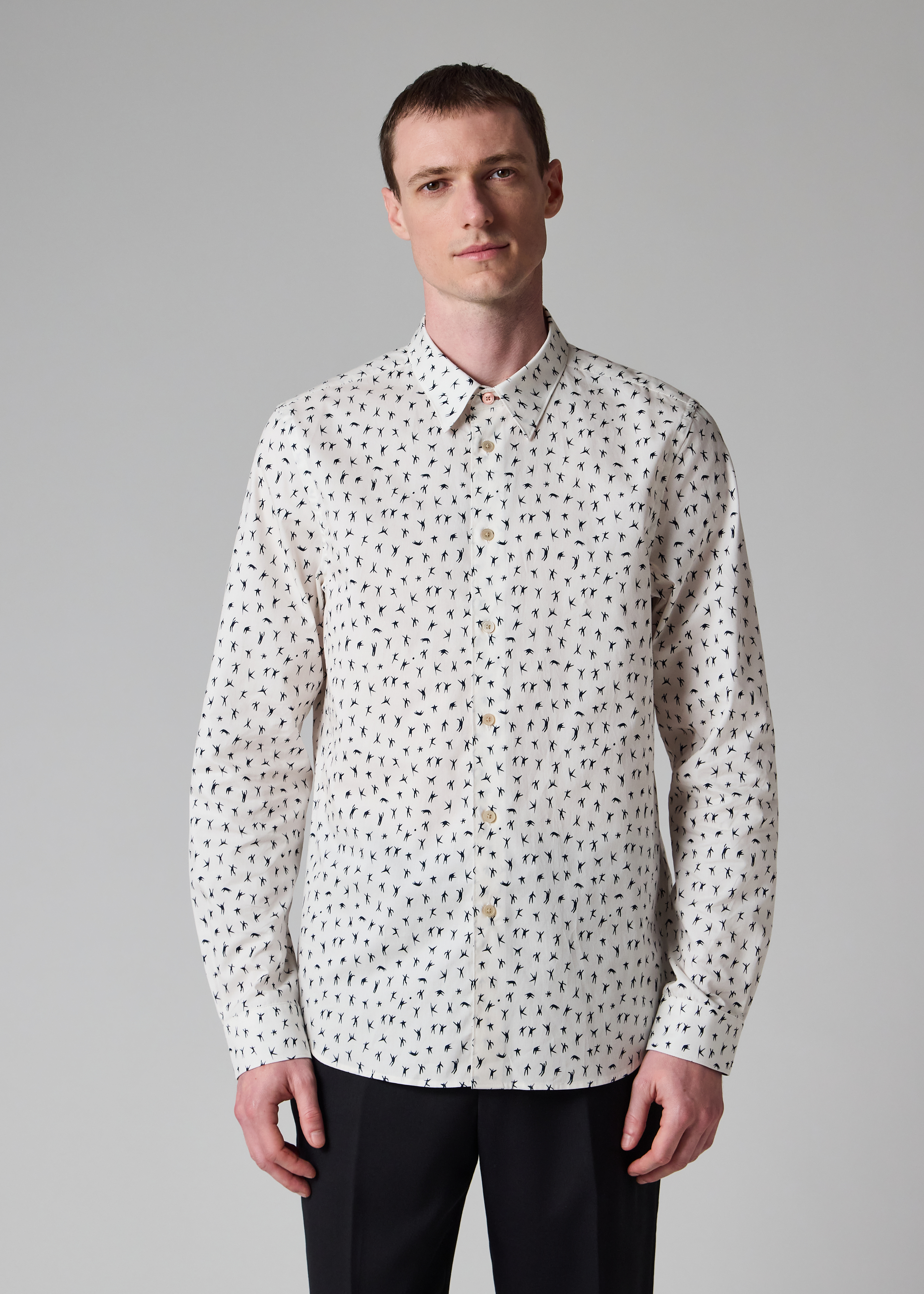 Cotton 'People' Tailored-Fit Shirt