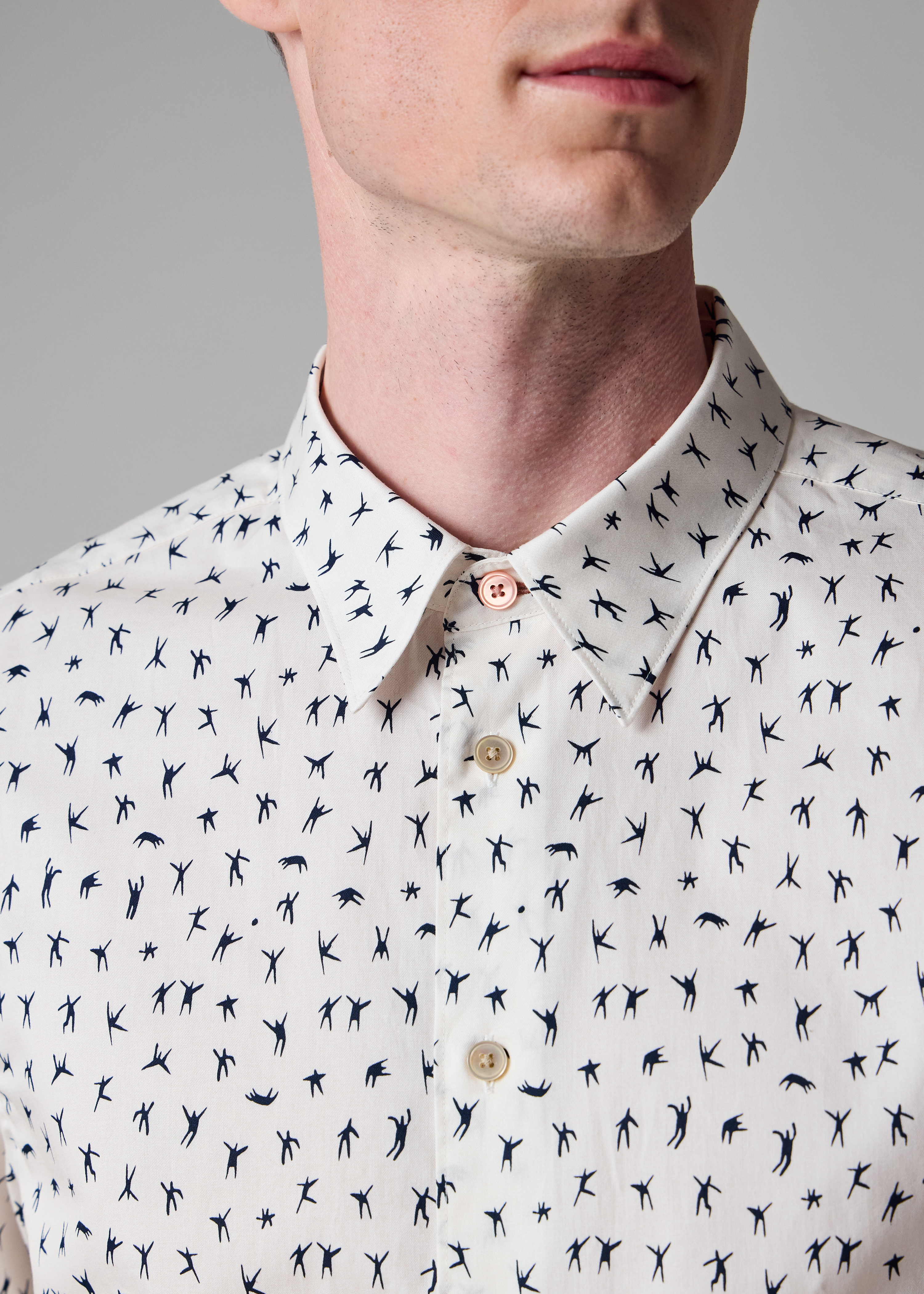 Cotton 'People' Tailored-Fit Shirt