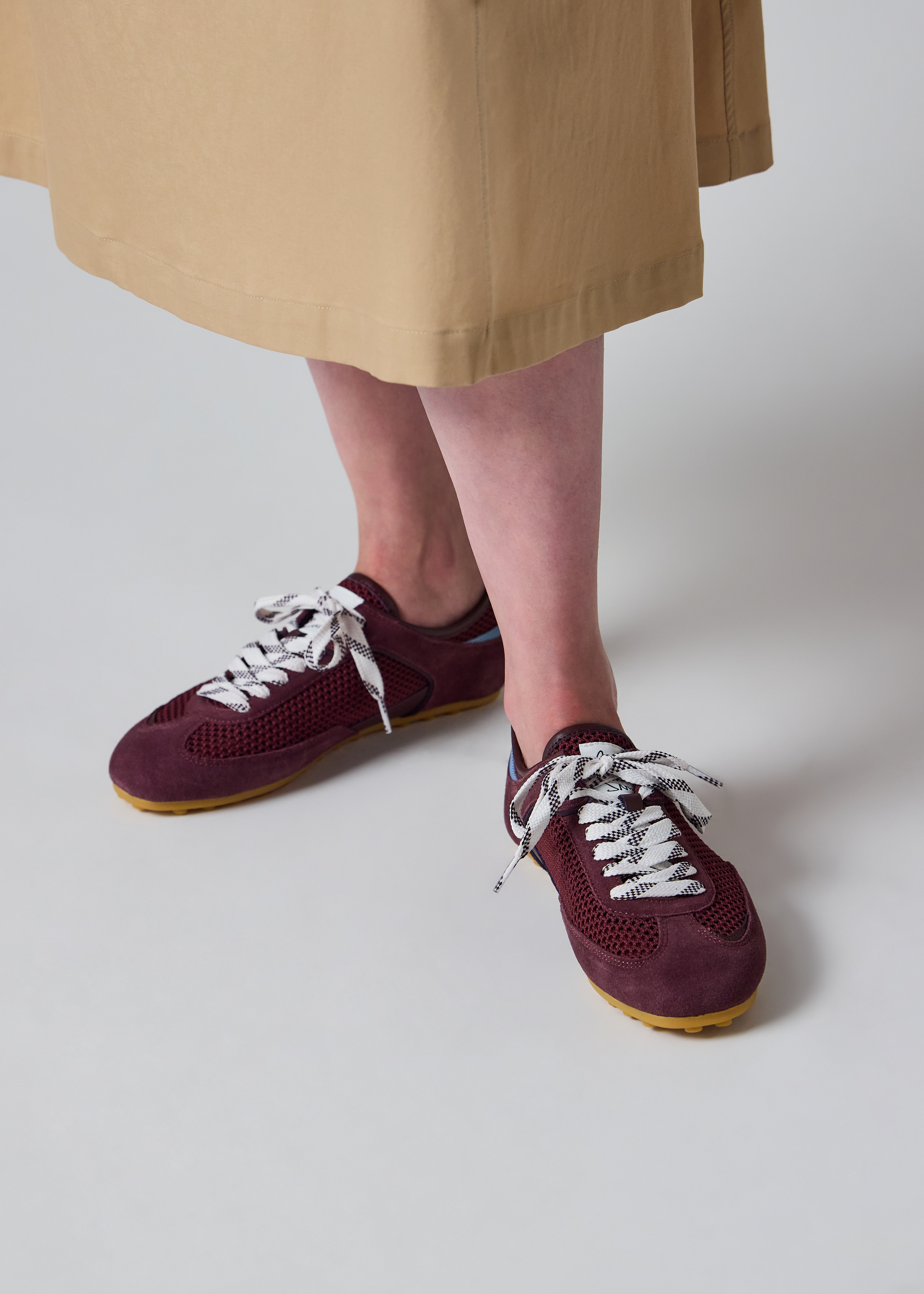 Women's Burgundy 'Samara' Trainers